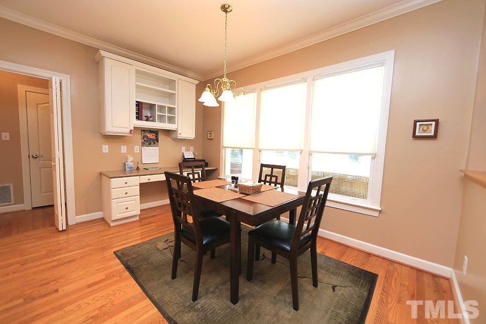 5800 Valley Mist Court Raleigh, NC 27613 - Photo 16 of 30 Desk, hardwood floor, great view of the yard