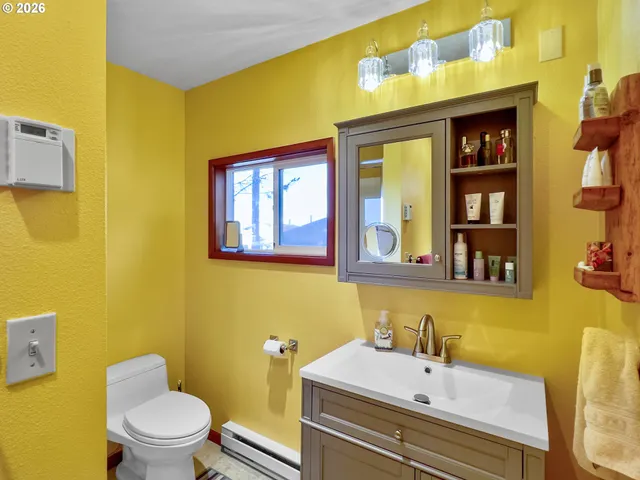 a bathroom with a sink and a toilet