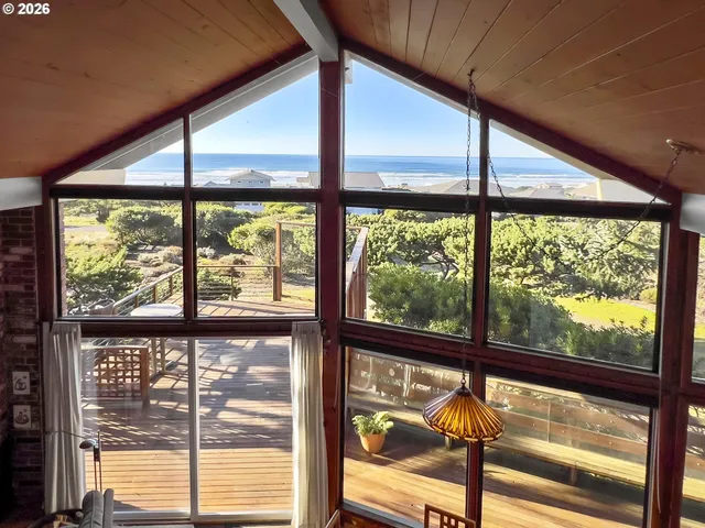 a view of a large window