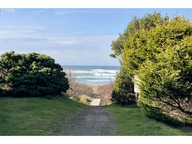 a view of beach and ocean
