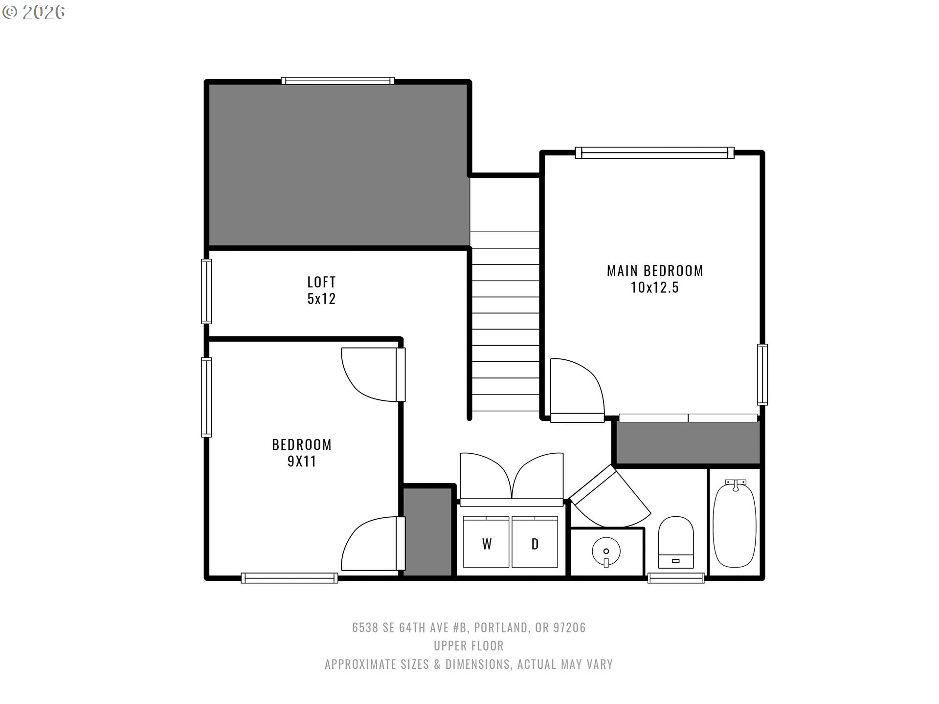 6538 Southeast 64th Avenue, Unit B Portland, OR 97206 - Photo 29 of 29 Floor Plan