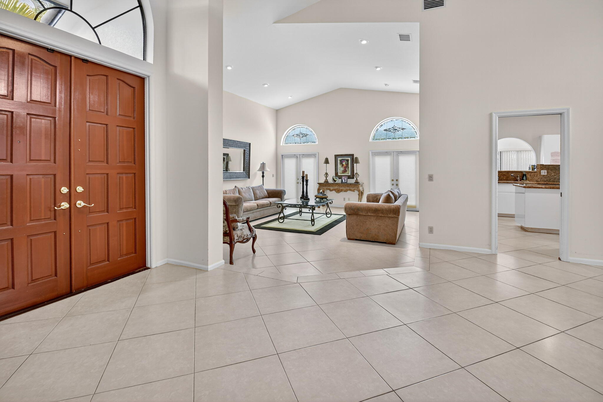 6390 Via Rosa Boca Raton, FL 33433 - Photo 6 of 45 a lobby with furniture and window