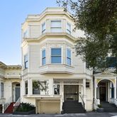 a front view of a residential houses