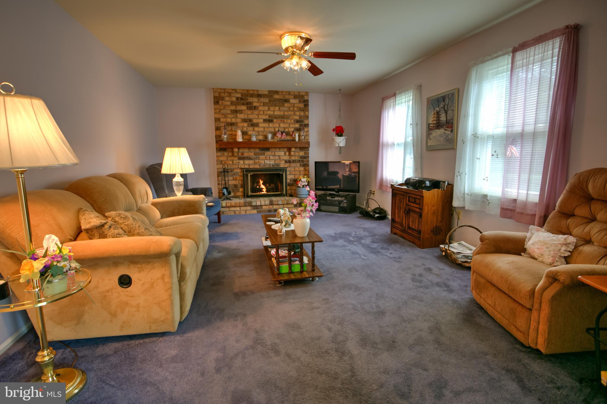 906 Tuckerton Road Reading, PA 19605 - Photo 21 of 28 Family Room With Brick Gas Fireplace