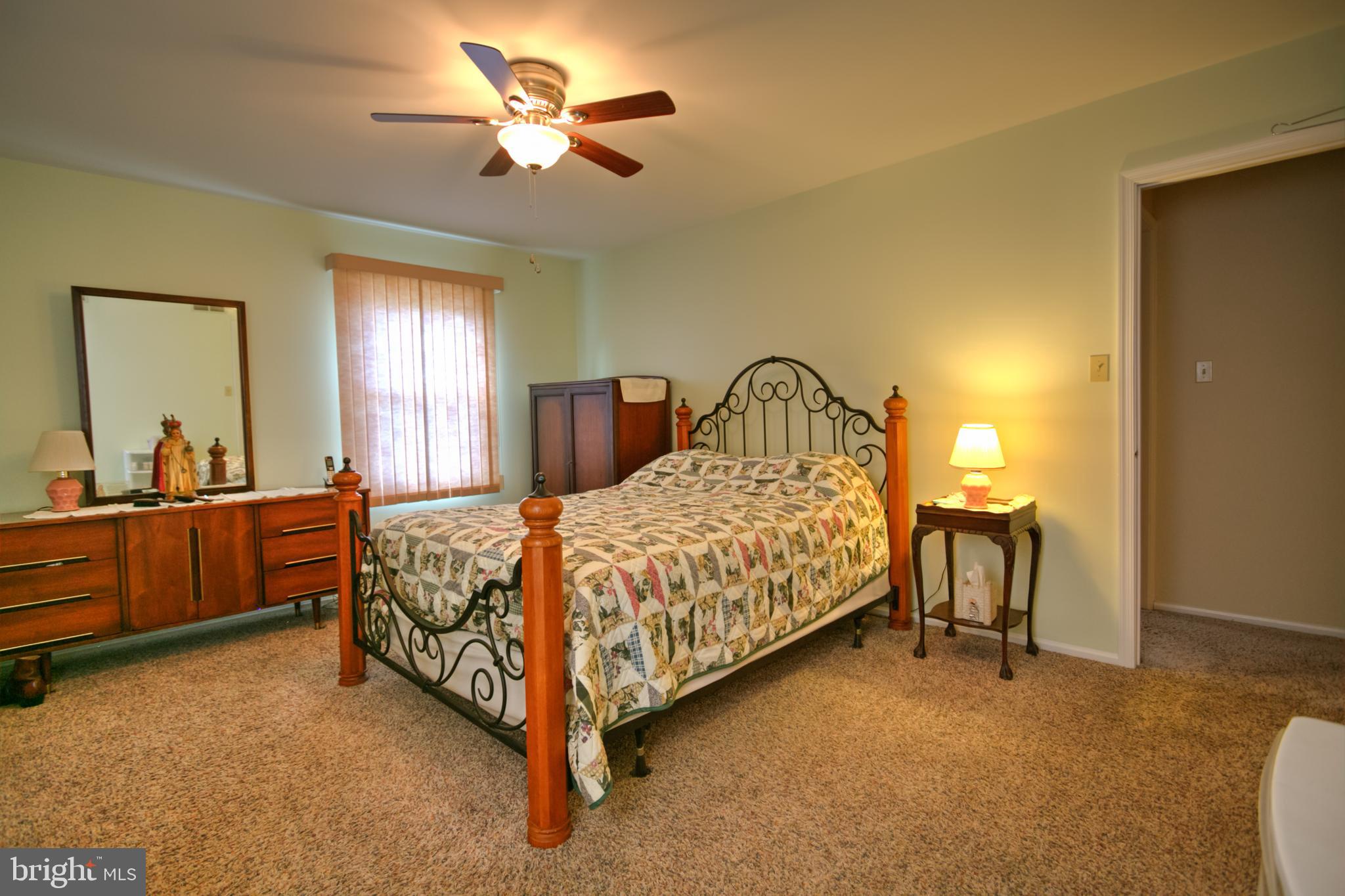 906 Tuckerton Road Reading, PA 19605 - Photo 22 of 28 Master Bedroom--Newer Carpet/Ceiling Fan