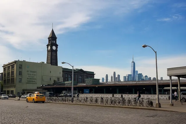 a view of a street with cars