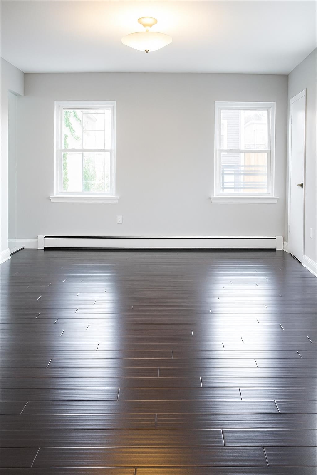 509 Washington Street, Unit 3 Hoboken, NJ 07030 - Photo 2 of 17 a view of empty room with wooden floor and fan