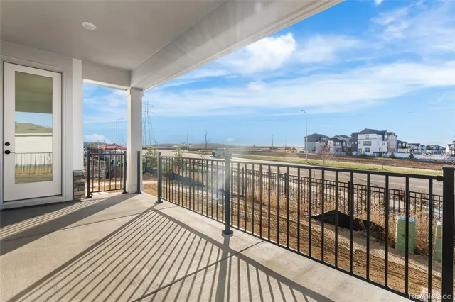 a view of balcony with city view