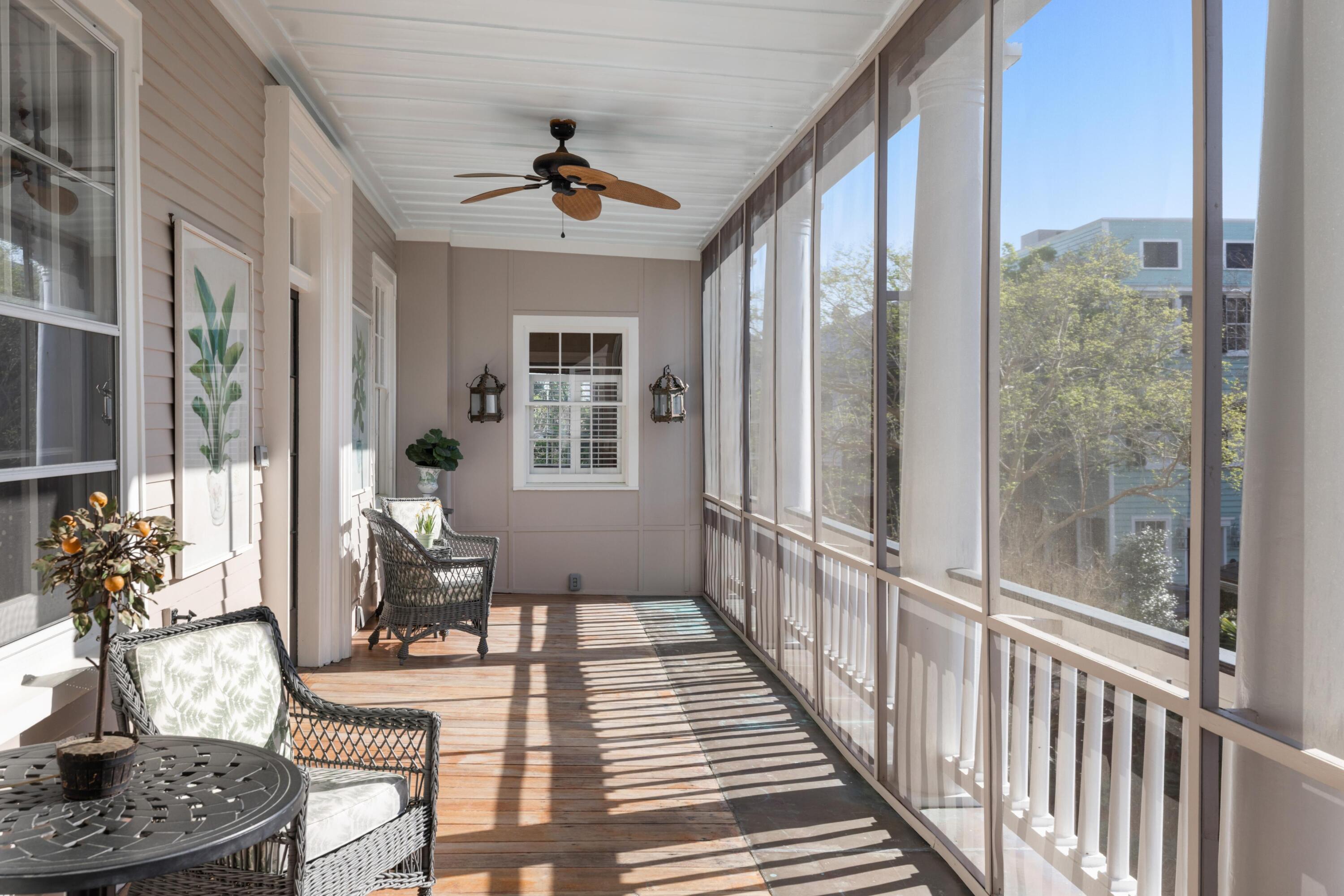 92 Tradd Street Charleston, SC 29401 - Photo 29 of 63 Second level - Screened Porch