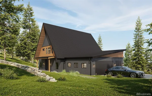 a house view with a garden space