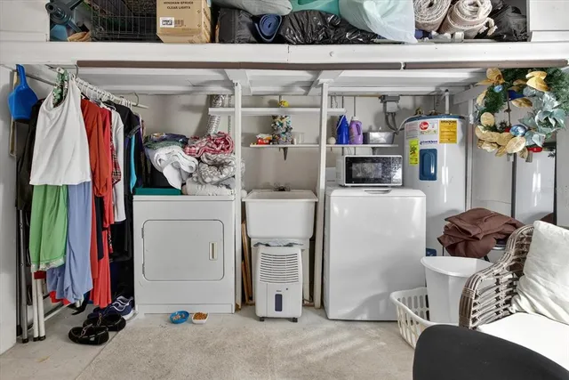 a view of storage and utility room