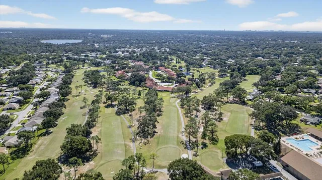 an aerial view of residential house and lake view