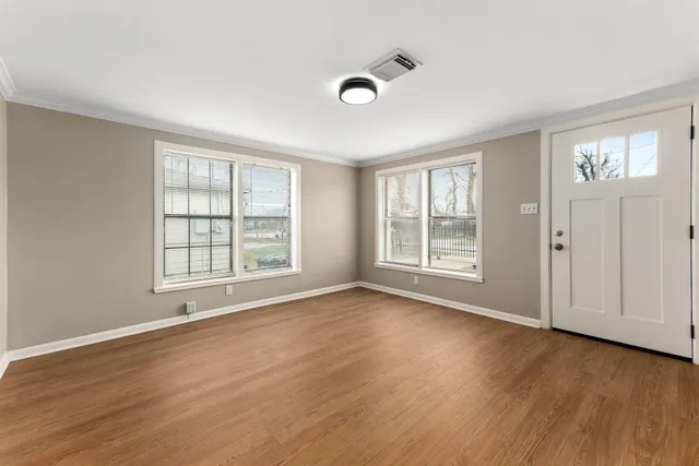 a view of an empty room