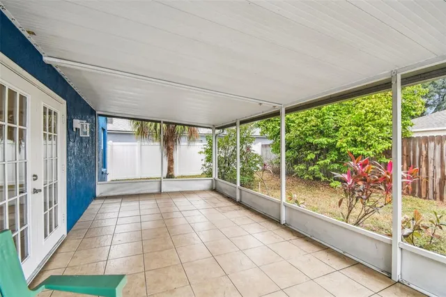 a house view with a garden space