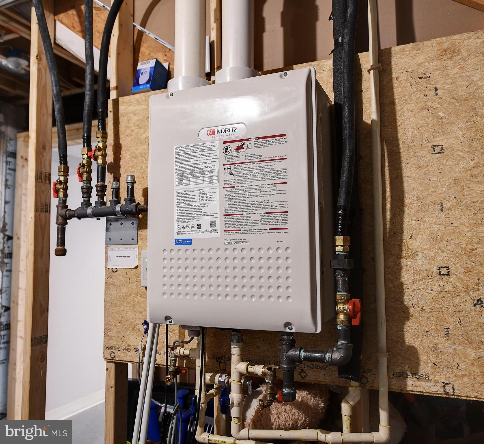 1204 Quarry Road Pylesville, MD 21132 - Photo 43 of 44 Tankless Propane water heater.