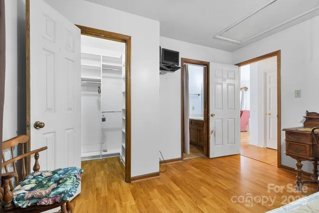 a view of livingroom with furniture and wooden floor