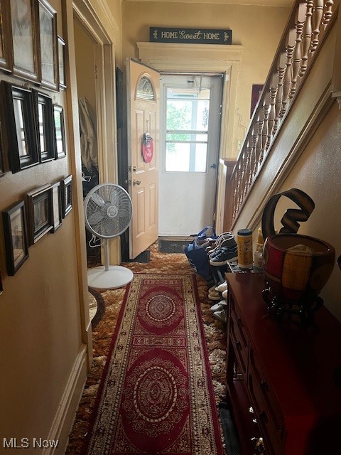 362 Howe Street Akron, OH 44307 - Photo 13 of 23 Foyer entrance with stairs