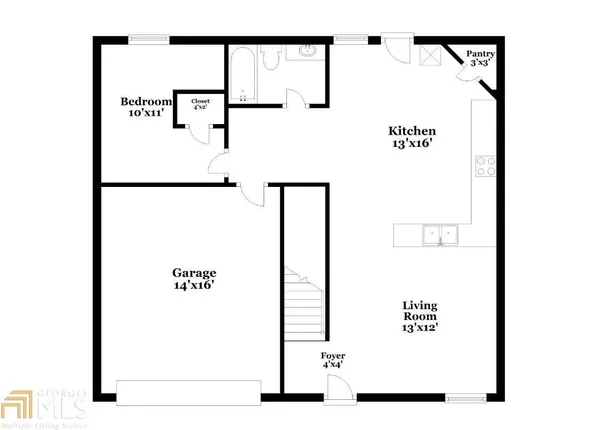 a picture of a bench in a white wall