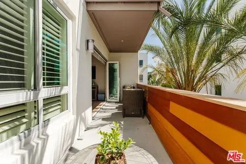 a view of a balcony
