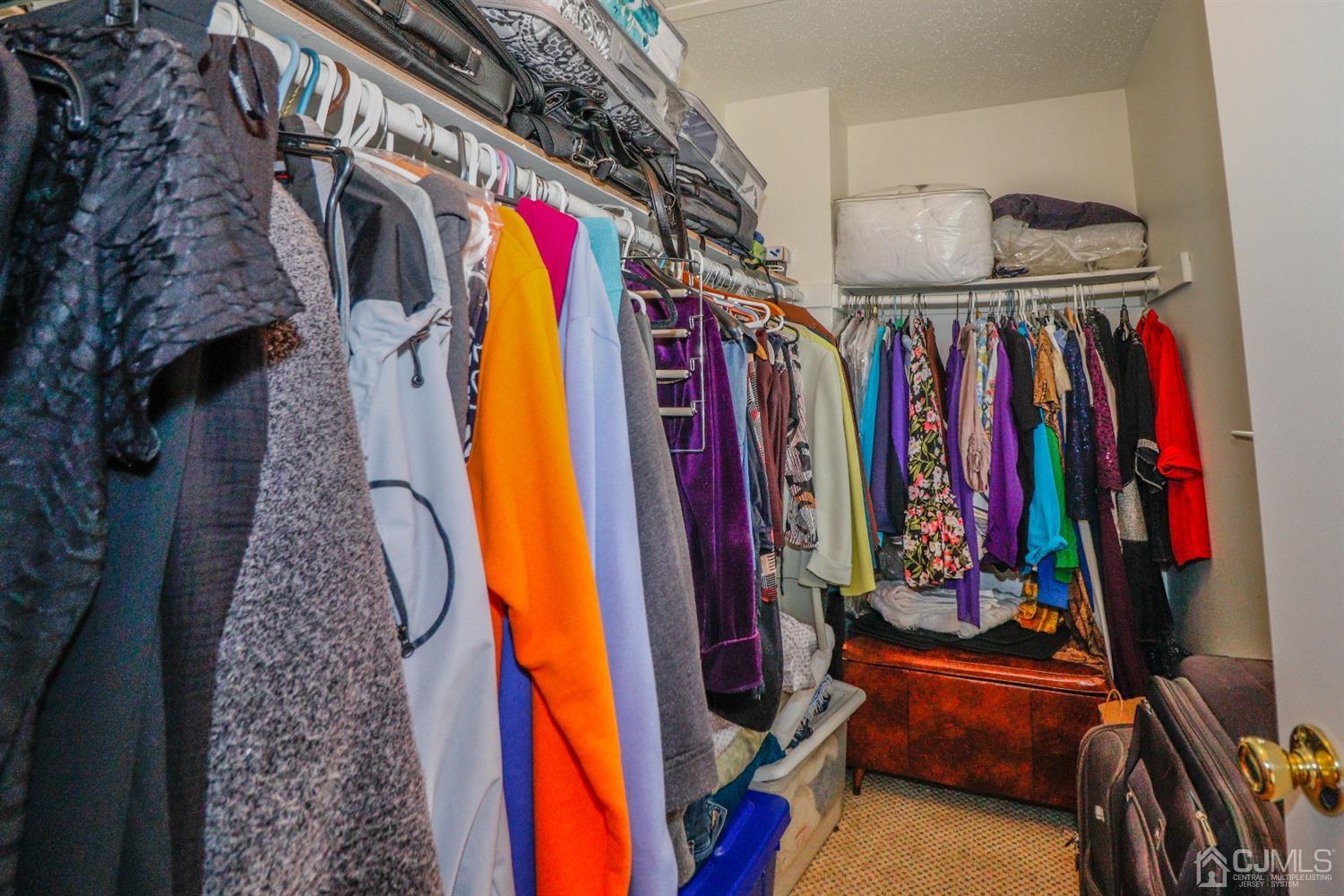 348 Lunar Road Piscataway, NJ 08854 - Photo 18 of 33 a view of walk in closet with clothes and shoes
