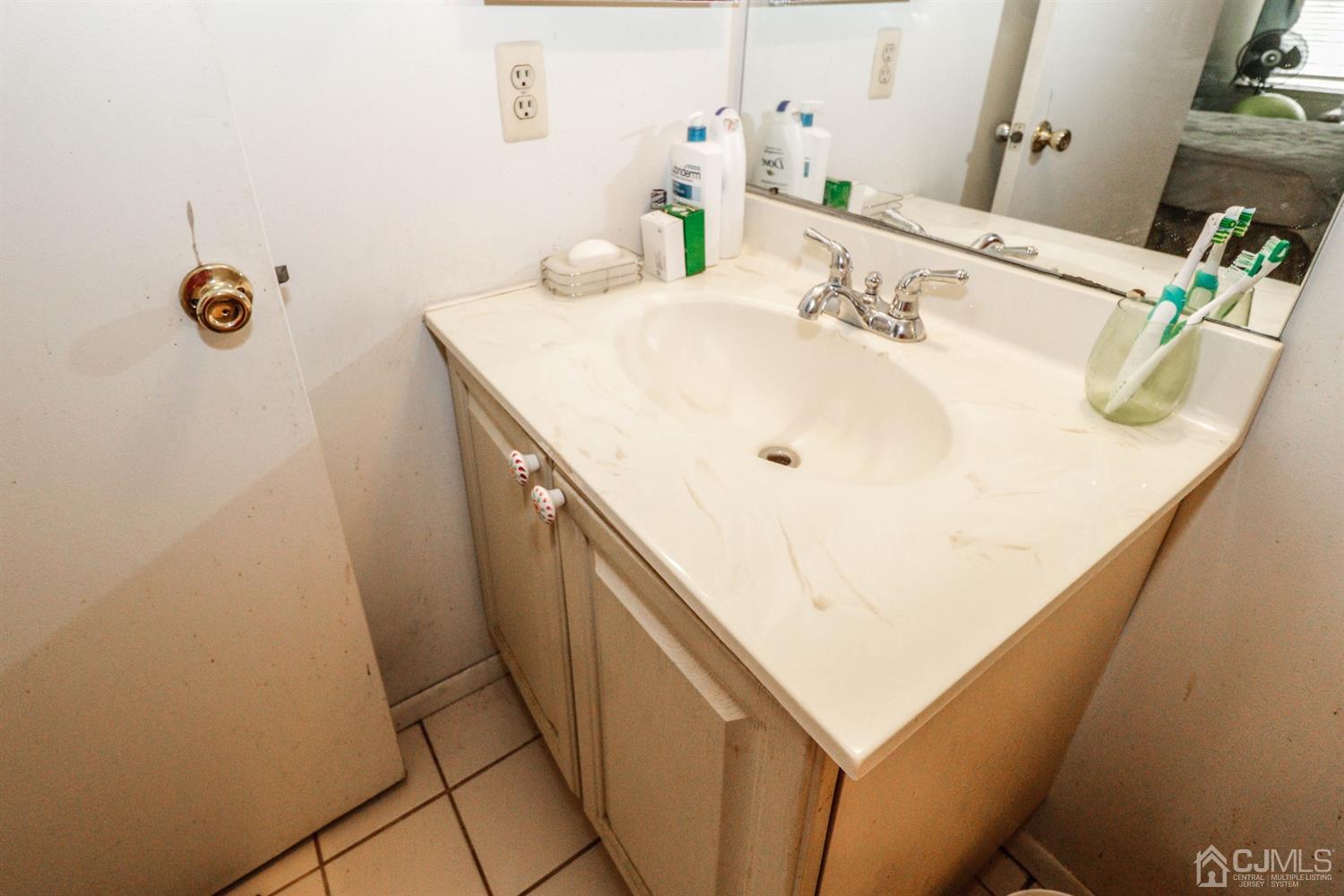 348 Lunar Road Piscataway, NJ 08854 - Photo 28 of 33 a bathroom with a sink and a mirror
