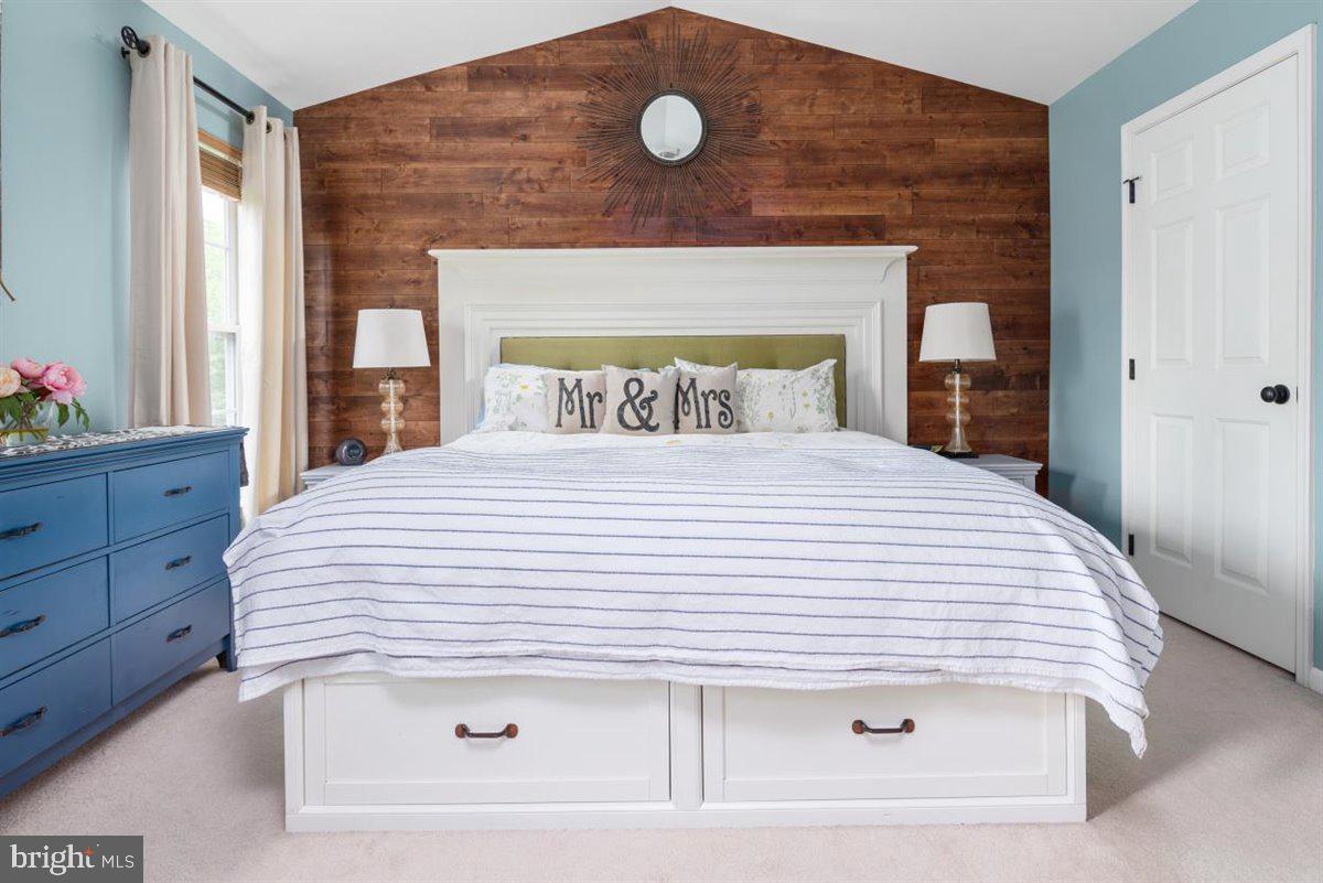 7813 Callington Way Hanover, MD 21076 - Photo 15 of 41 Primary bedroom with custom feature wall.