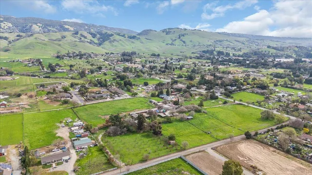 an aerial view of a city