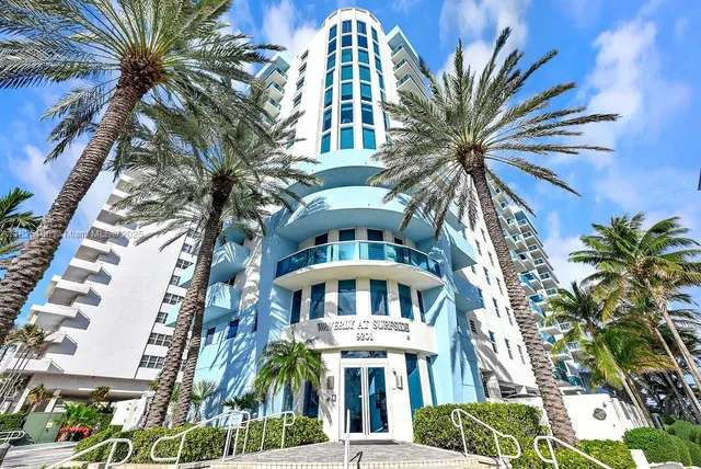 a front view of a building