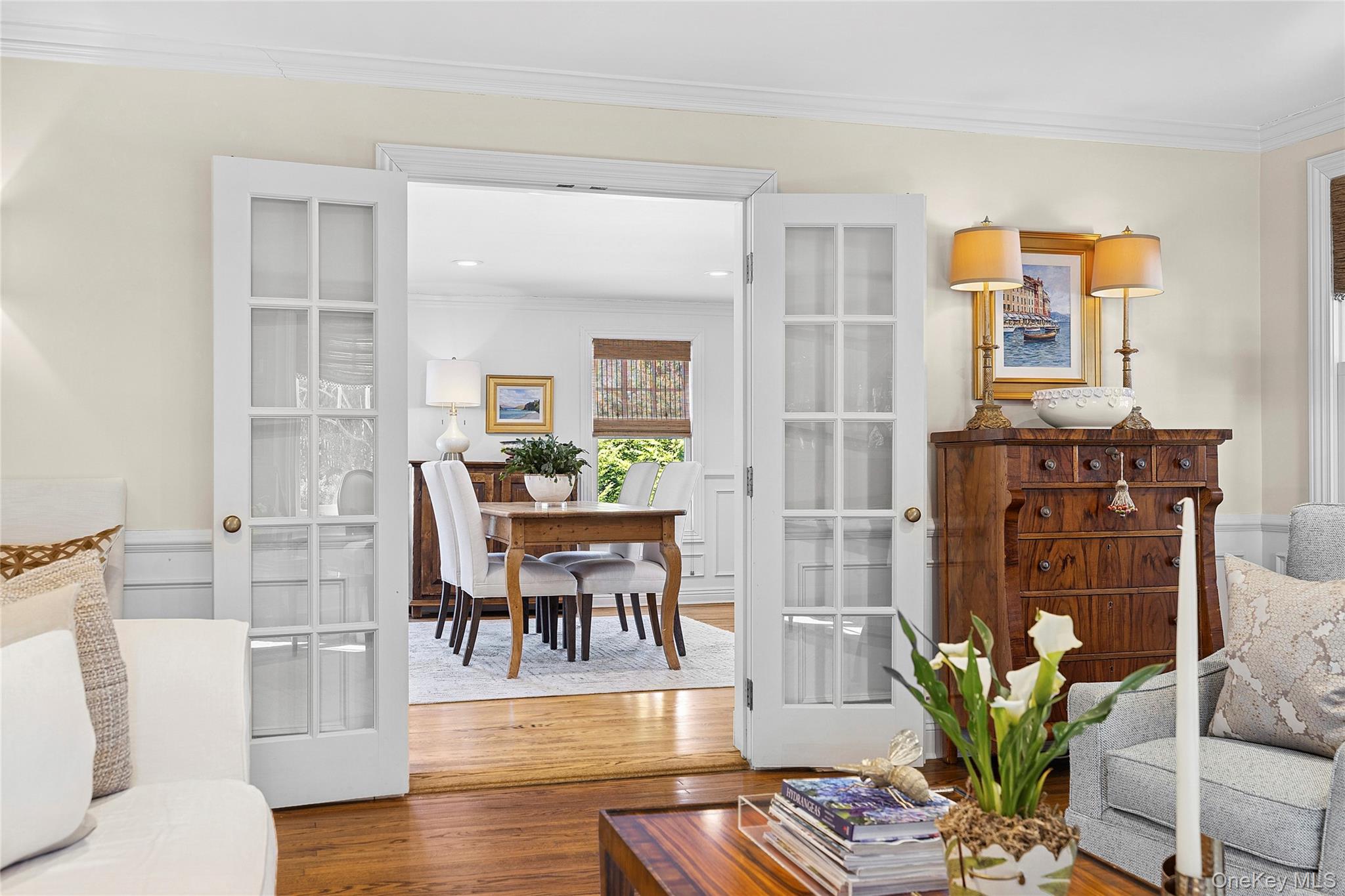 39 Barkers Point Road Sands Point, NY 11050 - Photo 7 of 35 Living Room Into Dining Room/Family Room