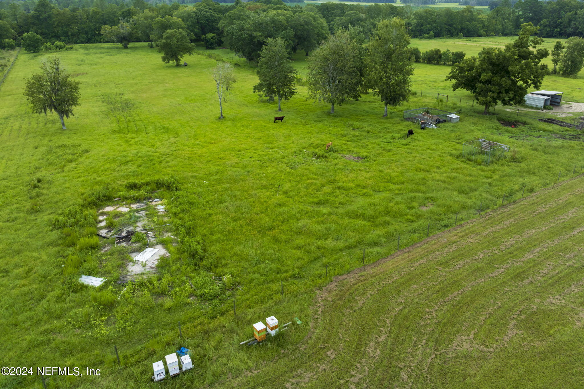 371270 Kings Ferry Road Hilliard, FL 32046 - Photo 40 of 45 Aerial view of cow pasture