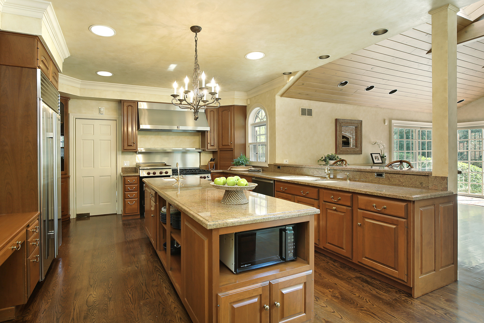 1565 South Ridge Road Lake Forest, IL 60045 - Photo 6 of 26 a kitchen with a sink and refrigerator