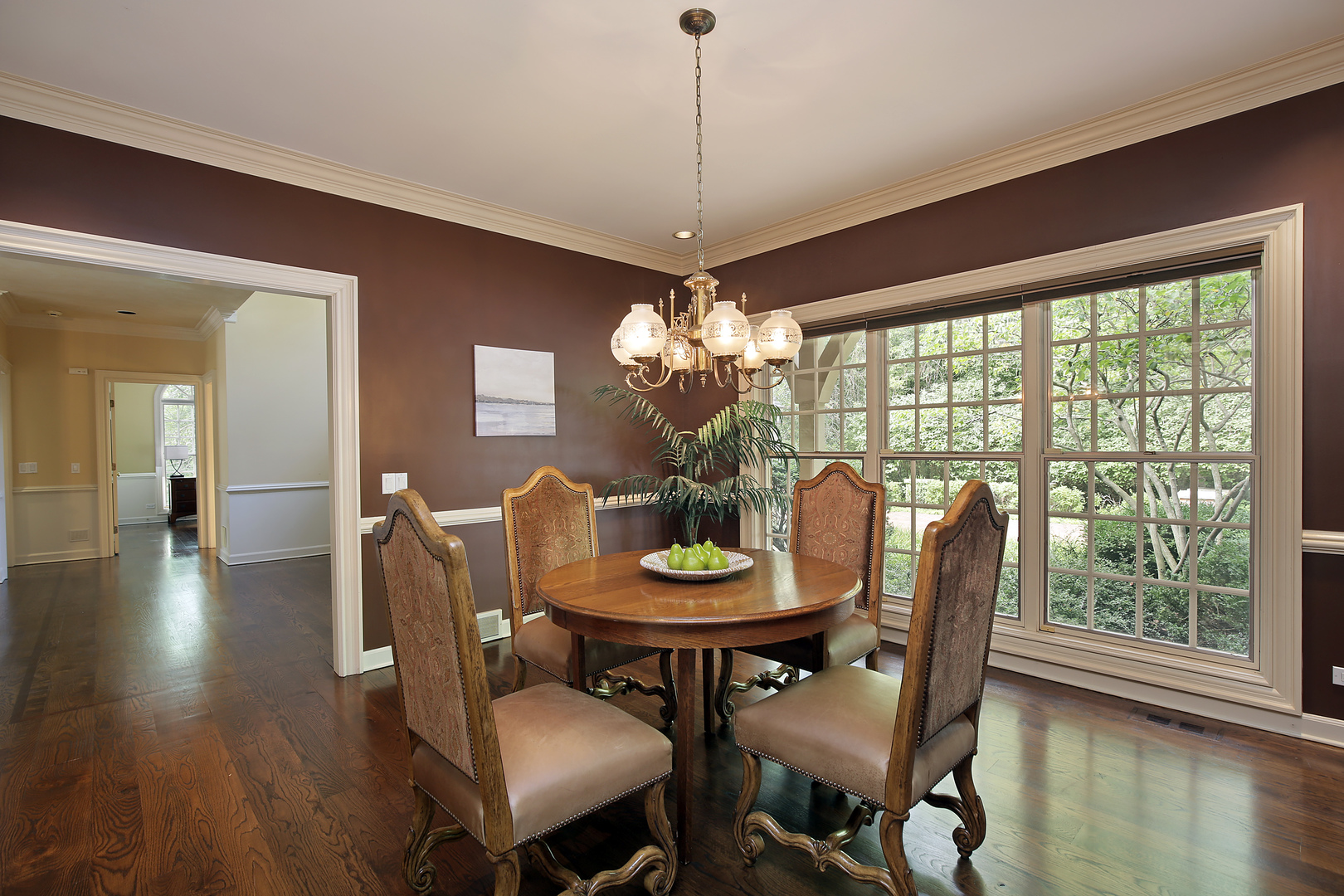 1565 South Ridge Road Lake Forest, IL 60045 - Photo 8 of 26 a view of a dining room with furniture window and wooden floor