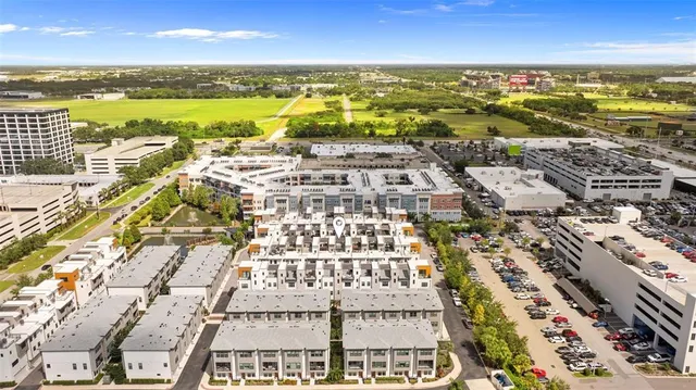a view of city and ocean