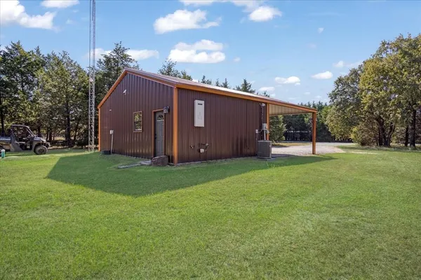 a backyard of a house