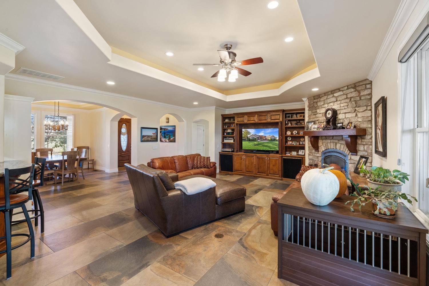5288 West Kile Road Lodi, CA 95242 - Photo 21 of 45 a living room with furniture and a wooden floor