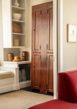 a room with storage and utility