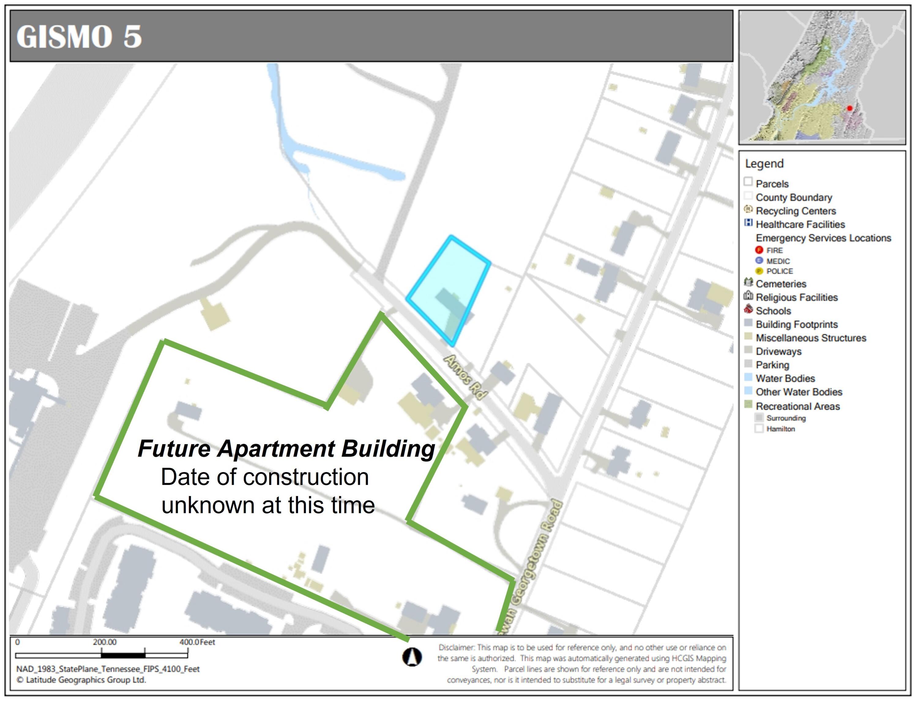 9225 Amos Road Ooltewah, TN 37363 - Photo 3 of 7 Amos Road Map 3