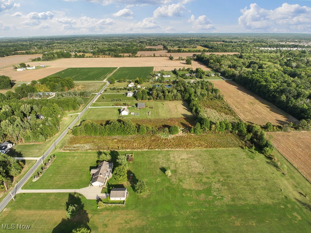 34645 Dye Road Columbia Station, OH 44028 - Photo 4 of 18 Aerial view of property and surrounding area featuring rural landscape and large plots for crops