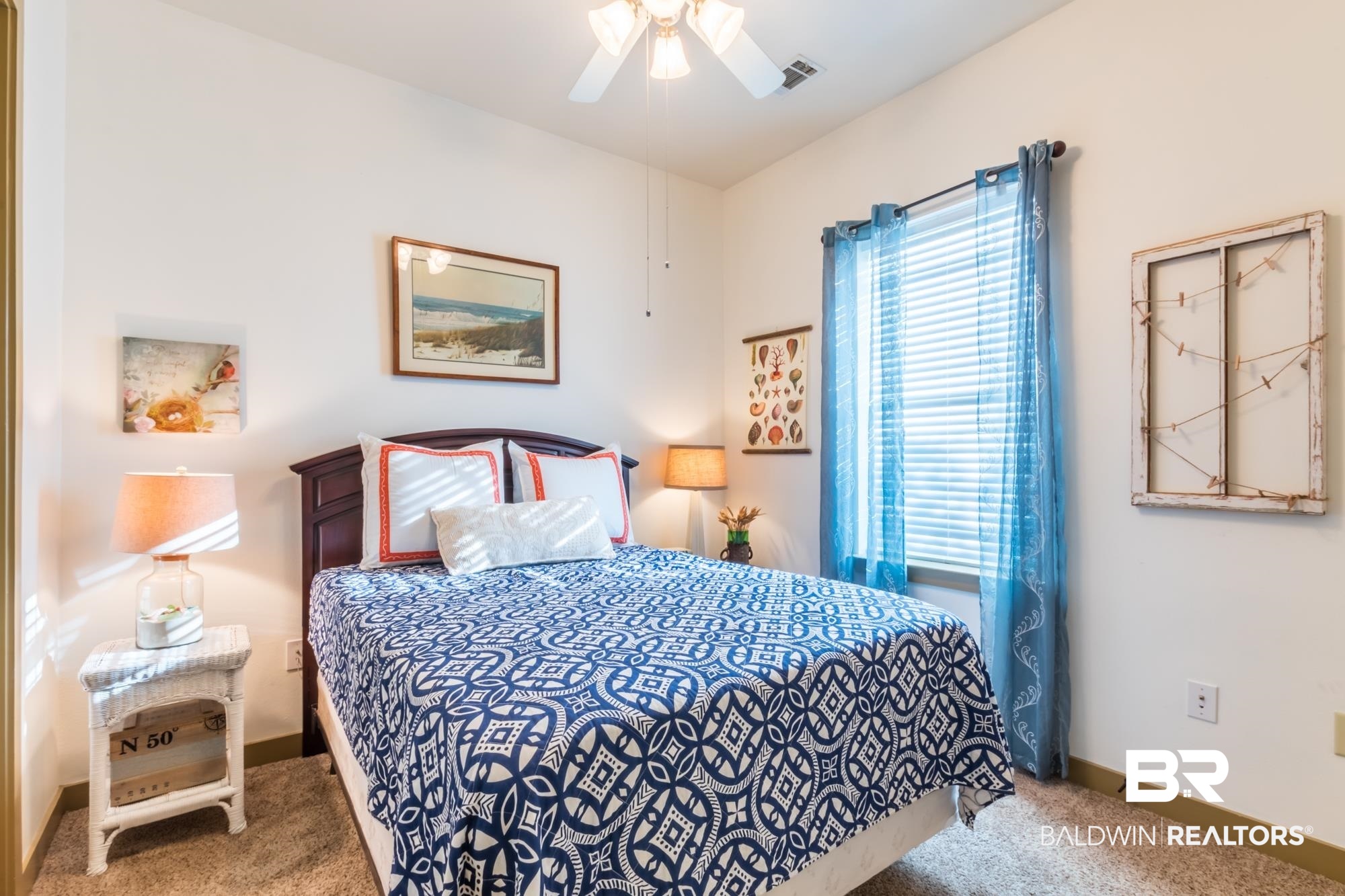 1430 Regency Road, Unit G103 Gulf Shores, AL 36542 - Photo 15 of 29 Bedroom featuring carpet floors and ceiling fan