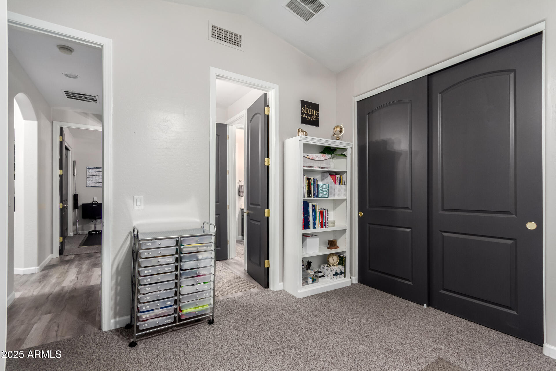 854 South Del Rio Court Apache Junction, AZ 85119 - Photo 39 of 57 a view of an empty room with a fireplace