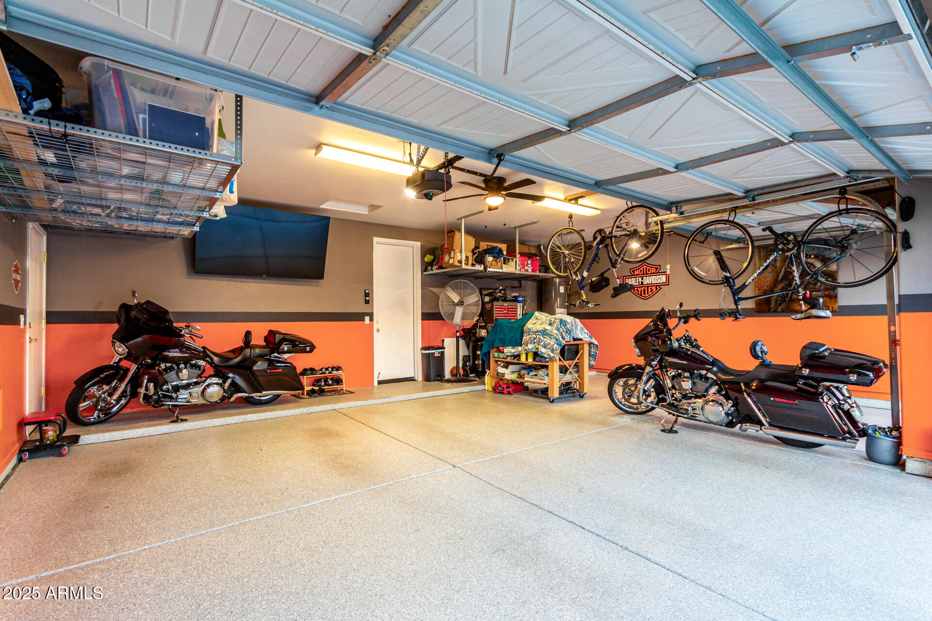854 South Del Rio Court Apache Junction, AZ 85119 - Photo 42 of 57 a view of a garage with a bike and wooden roof