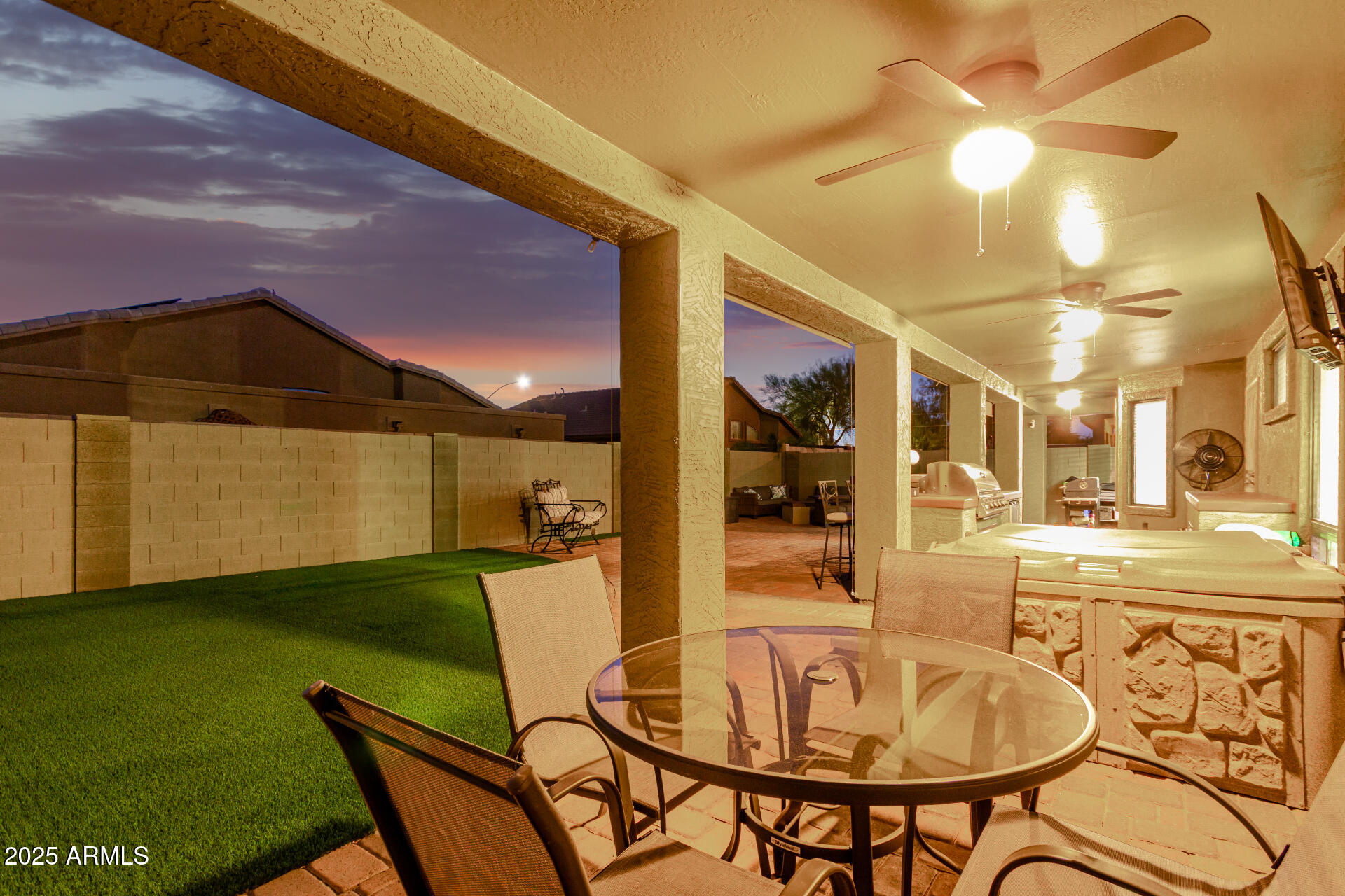 854 South Del Rio Court Apache Junction, AZ 85119 - Photo 50 of 57 a dining room with furniture and chandelier