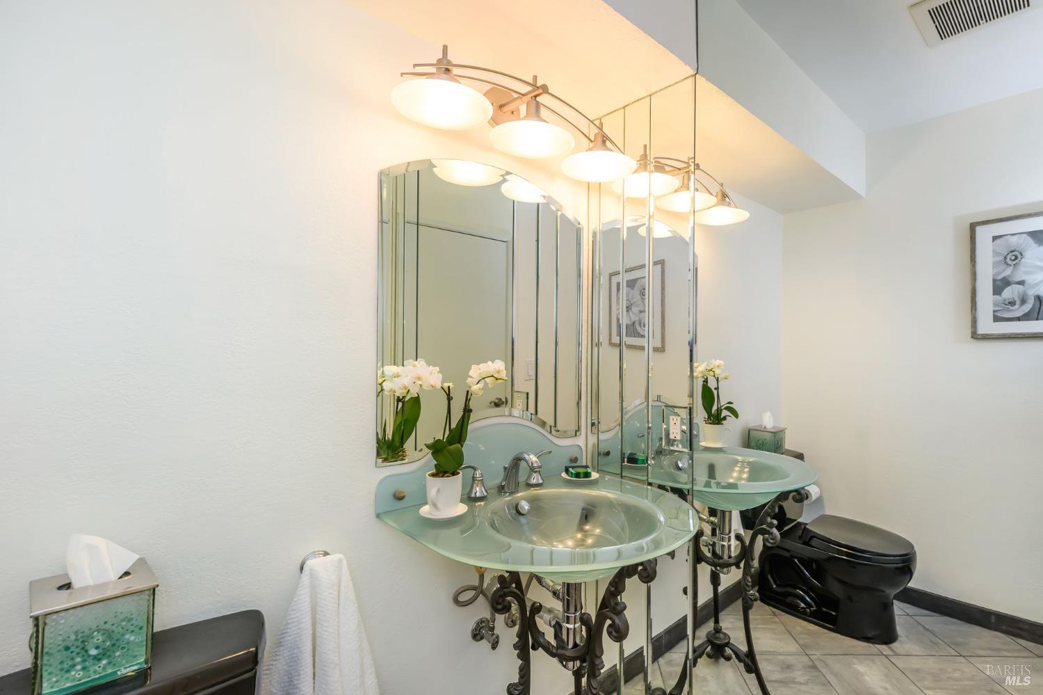 36 Schmidt Lane San Rafael, CA 94903 - Photo 16 of 31 a bathroom with a sink and a mirror
