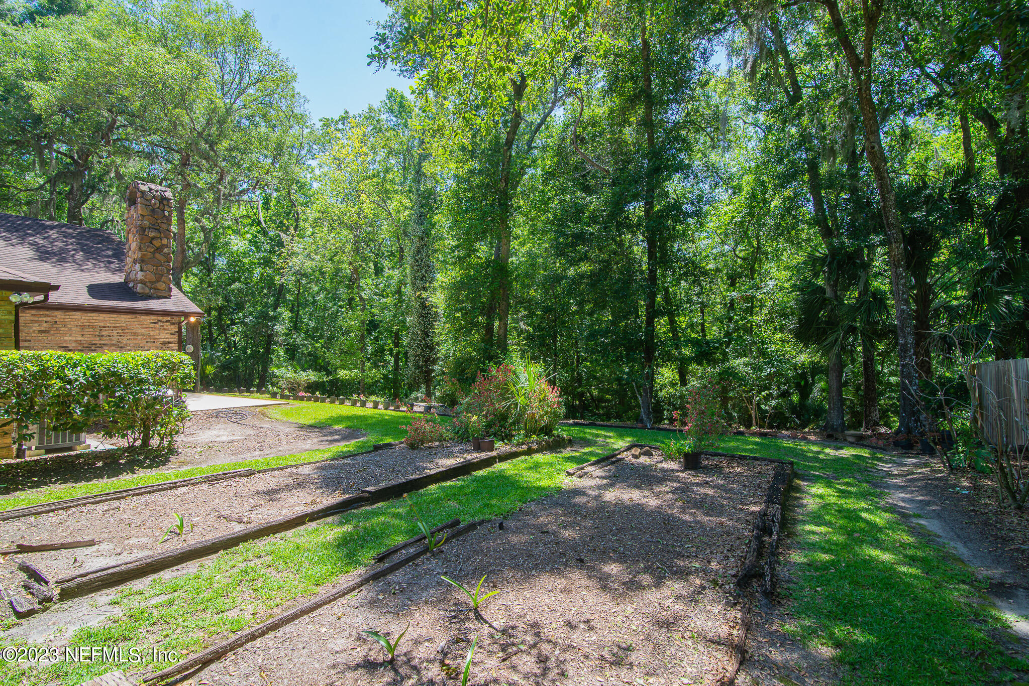 4233 Wicks Branch Road St. Augustine, FL 32086 - Photo 42 of 45 a view of a yard with plants and large trees