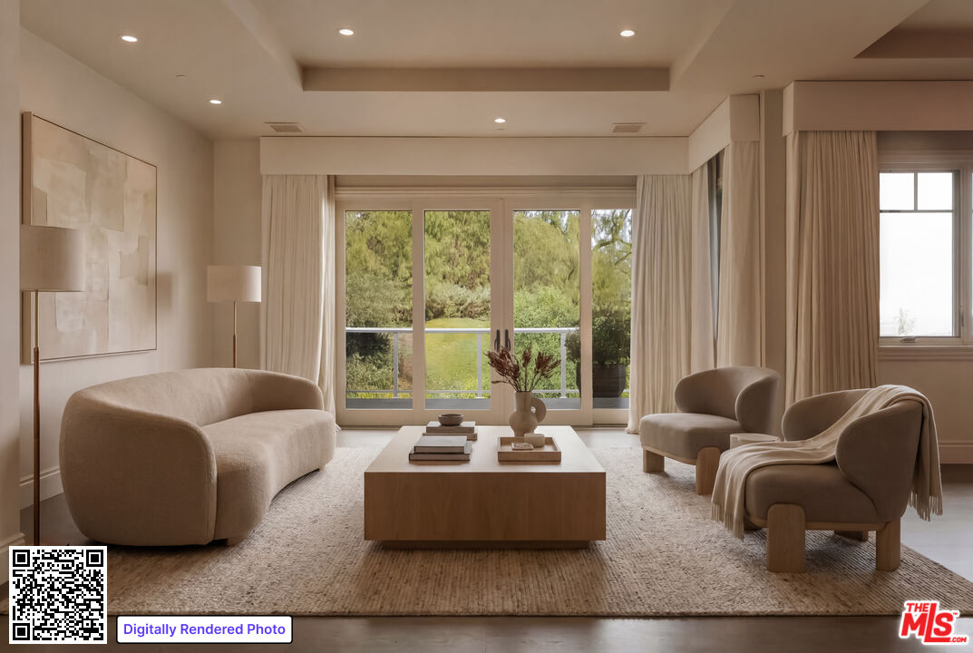 24155 Hidden Ridge Road Hidden Hills, CA 91302 - Photo 8 of 23 a living room with furniture and a large window