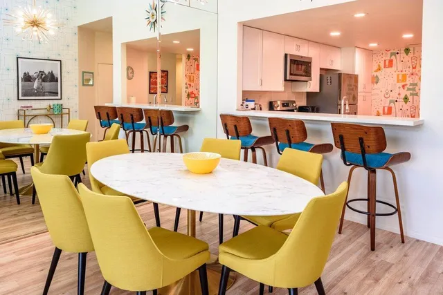 a kitchen with a sink stove and microwave