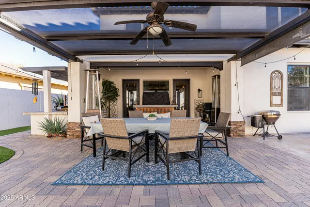 a view of a street with a building in the background