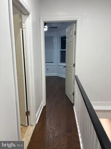 a view of hallway with stairs