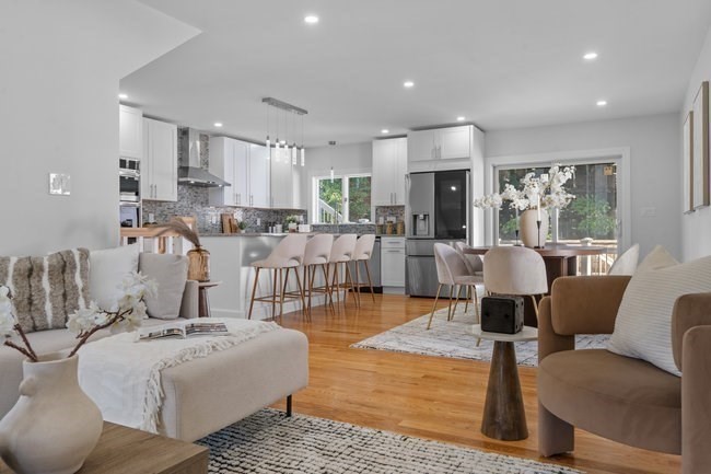 321 Albemarle Road Newton, MA 02460 - Photo 10 of 34 a living room with furniture and a wooden floor