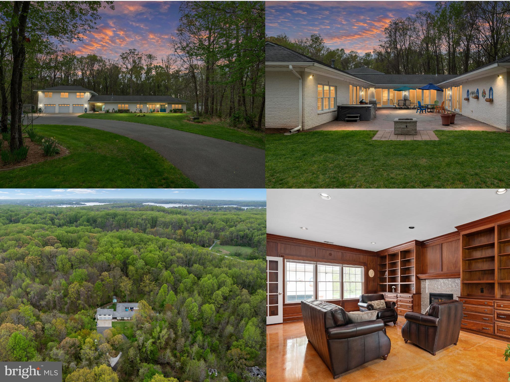 Custom built rancher on 5 fully private acres